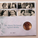 2006 First Day Coin Cover - The Queen's 80th Birthday £5 Pounds Coin PNC Cover - UK FDC Royal Mail Right