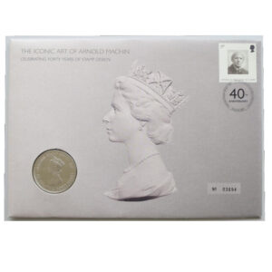 2007 First Day Medal Cover - Iconic Art of Arnold Machin 40 Years Medallion PNC Cover - UK FDC Royal Mail Face