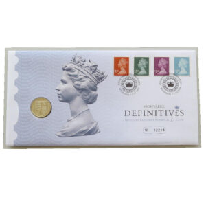 2009 First Day Coin Cover - High Value Definitives £1 Pound Coin PNC Cover - UK Royal Mail Face