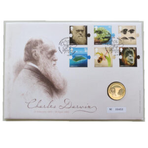 2009 First Day Coin Cover - Charles Darwin 200th Birth Anniversary £2 Pounds Coin PNC Cover - UK FDC Royal Mail Face