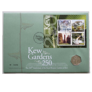 2009 First Day Coin Cover - Kew Gardens 250th Anniversary 50p Pence Coin PNC Cover - UK FDC Royal Mail Face