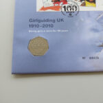 2010 First Day Coin Cover - Girlguiding UK 100 Years 50p Pence PNC Cover - UK FDC Royal Mail Obverse