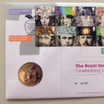 2010 First Day Medal Cover - The Royal Society 350th Anniversary PNC Cover - UK FDC Royal Mail Left