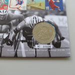 2011 First Day Coin Cover - London 2012 Olympics The Final Push £5 Pounds Coin PNC Cover - UK FDC Royal Mail Obverse