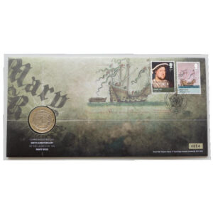 2011 First Day Coin Cover - Mary Rose Launch 500th Anniversary £2 Pound Coin PNC Cover - UK FDC Royal Mail Face