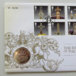 2011 First Day Coin Cover - Restoration of the Monarchy £5 Pounds Coin PNC Cover - UK FDC Royal Mail Left