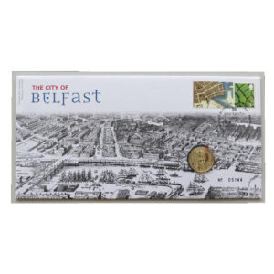 2011 First Day Coin Cover - The City of Belfast £1 Pound Coin PNC Cover - UK FDC Royal Mail Face