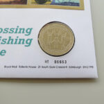 2012 First Day Coin Cover - London 2012 Crossing The Finishing Line £5 Pounds Coin PNC Cover - UK FDC Royal Mail Obverse