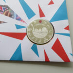 2012 First Day Coin Cover - London 2012 Olympic & Paralympic Games Silver Proof £5 Pounds Coin PNC Cover - UK Royal Mail Obverse