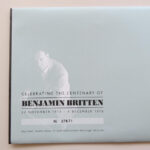 2013 First Day Coin Cover - Benjamin Britten Centenary of Birth 50p Pence Coin PNC Cover - UK FDC Royal Mail Left