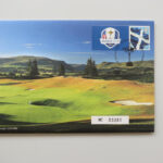 2014 First Day Coin Cover - The 2014 Ryder Cup Gleneagles Scotland Medal PNC Cover - UK FDC Royal Mail Right