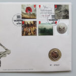 2016 First Day Coin Cover - The Great War Centenary War on Land £2 Pounds Coin PNC Cover - UK FDC Royal Mail Right