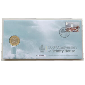 2014 First Day Coin Cover - Trinity House 500th Anniversary £2 Pounds Coin PNC Cover - UK FDC Royal Mail Face