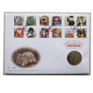 2014 First Day Medal Cover - Smallfilms Classic Children's TV Medallion PNC Cover - UK FDC Royal Mail Face