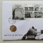 2015 First Day Coin Cover - Battle of Britain 75th Anniversary 50p Pence Coin PNC Cover - UK FDC Royal Mail Left