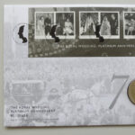 2017 First Day Coin Cover - Royal Wedding Platinum Anniversary £5 Pounds Coin PNC Cover - UK FDC Royal Mail Left