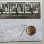 2017 First Day Coin Cover - Royal Wedding Platinum Anniversary £5 Pounds Coin PNC Cover - UK FDC Royal Mail Right