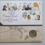 2018 First Day Coin Cover - Captain Cook and the Endeavour Voyage £2 Pounds Coin PNC Cover - UK FDC Royal Mail Right