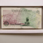 1995 First Day Banknote Cover - Liberation of Jersey 50th Anniversary £1 Pound Banknote Cover Reverse