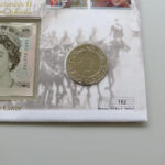 2003 First Day Coin Cover - The Queen's Coronation Jubilee £5 Banknote & £5 Pound Coin PNC Cover Obverse