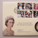 2012 First Day Coin Cover - The Queen's Diamond Jubilee Silver Proof £5 Pounds Coin PNC Cover - UK FDC Royal Mail Left