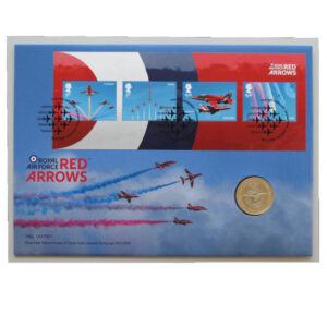 2018 First Day Coin Cover - Royal Air Force Red Arrows £2 Pounds Coin PNC Cover - UK FDC Royal Mail Face