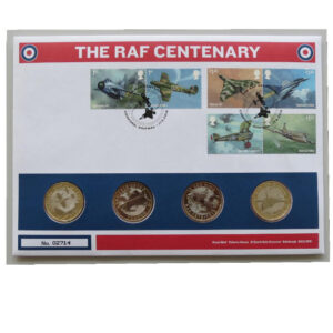 2018 First Day Coin Cover - The RAF Centenary 4x £2 Pounds Coin PNC Cover - UK FDC Royal Mail Face