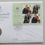 2018 First Day Coin Cover - The Royal Wedding Prince Harry & Meghan £5 Pounds Coin PNC Cover - UK FDC Royal Mail Right