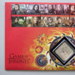 2018 First Day Medal Cover - Game of Thrones Fire & Blood Silver Proof Medal PNC Cover - UK FDC Royal Mail Left