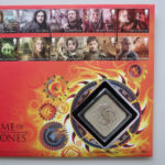 2018 First Day Medal Cover - Game of Thrones Fire & Blood Silver Proof Medal PNC Cover - UK FDC Royal Mail Right