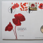 2019 First Day Coin Cover - Centenary of Remembrance £5 Pounds Coin PNC Cover - UK FDC Royal Mail Left