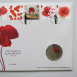 2019 First Day Coin Cover - Centenary of Remembrance £5 Pounds Coin PNC Cover - UK FDC Royal Mail Right