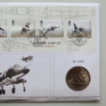 2019 First Day Medal Cover - Harrier Jump Jet 50th Anniversary Medal PNC Cover - UK FDC Royal Mail Right