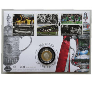 2022 First Day Coin Cover - Football FA Cup 150 Years Silver Proof £2 Pounds Coin PNC Cover - UK FDC Royal Mail Face