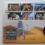 2022 First Day Medal Cover - Rolling Stones Bridges to Babylon Tour Silver Plated Medal PNC Cover - UK FDC Royal Mail Left