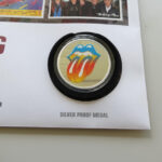 2022 First Day Medal Cover - The Rolling Stones Licks Tour Silver Plated Medal PNC Cover - UK FDC Royal Mail Obverse