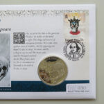 2014 First Day Coin Cover - Hamlet by Shakespeare Silver Proof £5 Pounds Coin PNC Cover- Jersey FDC - Right