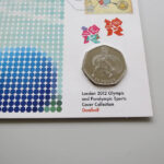 London 2012 Olympics Sports 50p Pence Coin Cover - Goalball PNC Cover- UK Royal Mail - Obverse