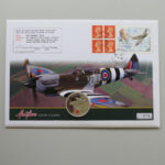 2006 Coin First Day Covers - The Spitfire Flown Silver Proof £5 Pounds Coin PNC Cover - UK FDC - Face