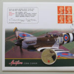 2006 Coin First Day Covers - The Spitfire Flown Silver Proof £5 Pounds Coin PNC Cover - UK FDC - Left