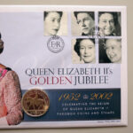 2012 Coin First Day Covers - HM Queen Elizabeth II Golden Jubilee Silver Proof £5 Pounds Coin PNC Cover - UK FDC - Right