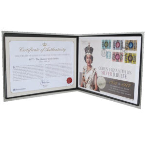 2012 Coin First Day Covers - HM Queen Elizabeth II Silver Jubilee Silver Crown Coin PNC Cover - UK FDC - Front