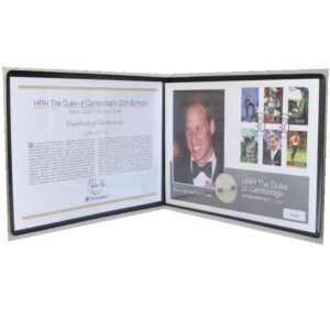 2012 Coin First Day Covers - HRH The Duke of Cambridge 30th Birthday Silver £5 Pounds Coin PNC Cover - Guernsey FDC - Front