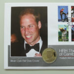 2012 Coin First Day Covers - HRH The Duke of Cambridge 30th Birthday Silver £5 Pounds Coin PNC Cover - Guernsey FDC - Left