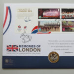 2012 Coin First Day Covers - Memories of London 2012 Olympics Silver Proof £2 Pounds Coin PNC Cover - UK FDC - Left