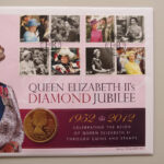 2012 Coin First Day Covers - Queen Elizabeth II Diamond Jubilee Gold Plated Silver £5 Pounds Coin PNC Cover - UK FDC - Right