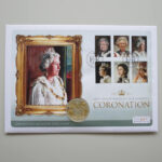 2013 Coin First Day Covers - Coronation Jubilee 60th Anniversary Silver Proof £5 Coin PNC Cover - UK FDC - Face