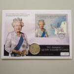 2013 Coin First Day Covers - The Naming of Queen Elizabeth Land Silver Proof £2 Pounds Coin PNC Cover - BAT FDC - Face