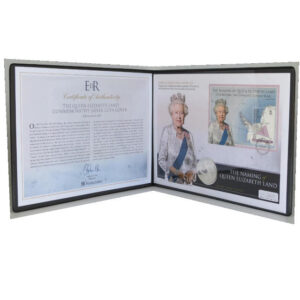 2013 Coin First Day Covers - The Naming of Queen Elizabeth Land Silver Proof £2 Pounds Coin PNC Cover - BAT FDC - Front