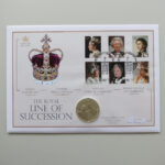 2013 Coin First Day Covers - The Royal Line of Succession Silver Proof $5 Dollars Coin PNC Cover - UK FDC - Face